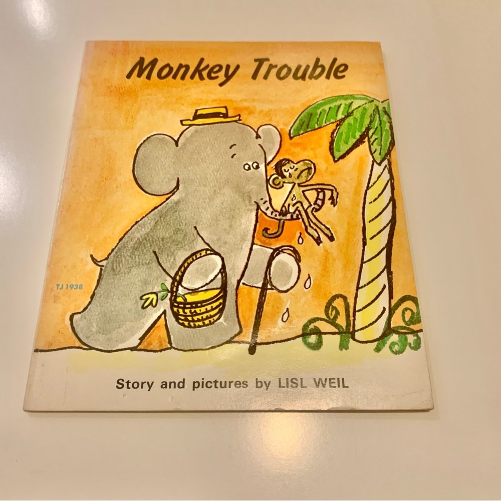 Monkey Trouble Vintage Paperback Children's Book By Lisl Weil 1971